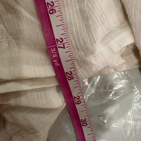 JM Collection White Embroidered A-Line Skirt size XL elastic waist - Picture 6 of 8